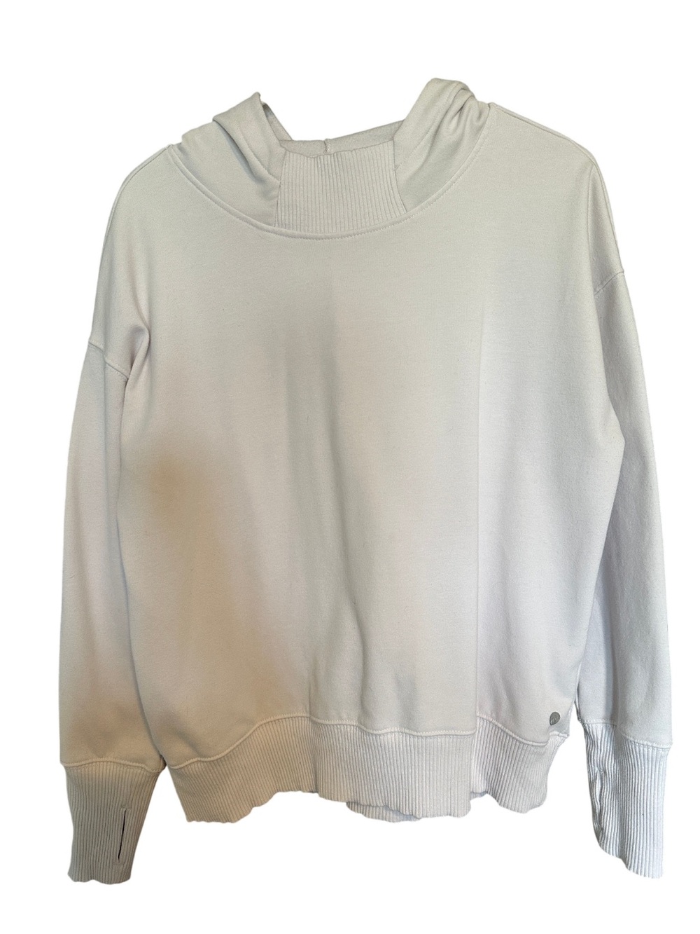 Apana Women's White Hooded Sweatshirt Pullover